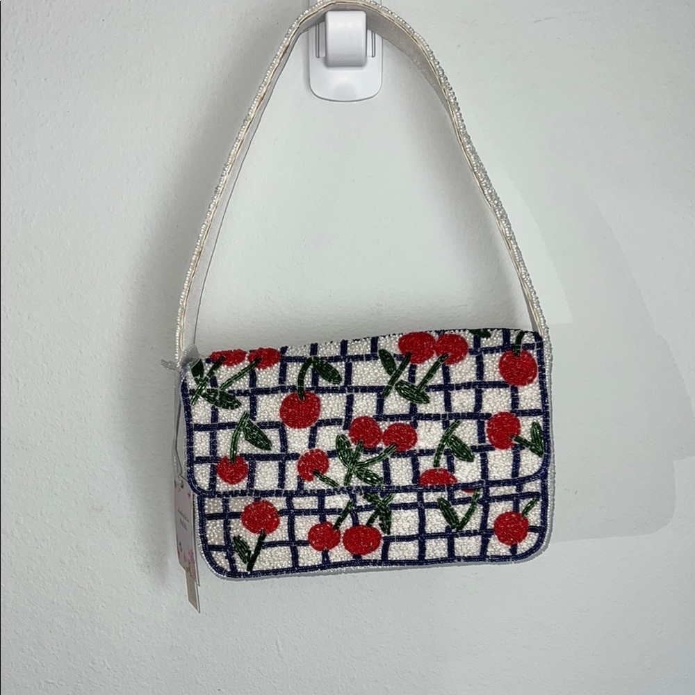 Made In India | Cherries Beaded Shoulder Bag